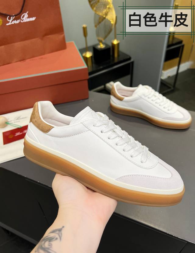 实价 代购级，高版本 意大利 Loro Piana 诺悠翩雅Tennis Walk系列 Lp情侣款德训鞋 休闲 运动鞋 板鞋 原版购入开发 做货 这款新款绒面革