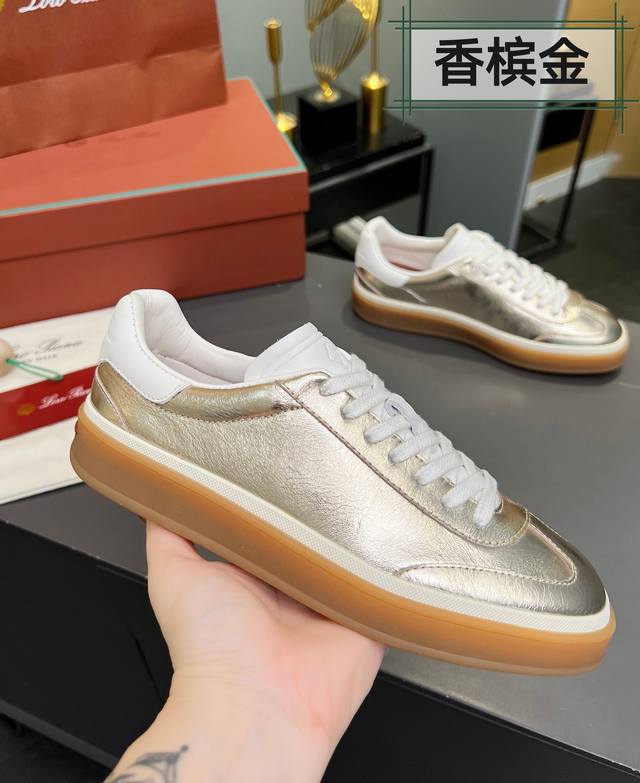 实价 代购级，高版本 意大利 Loro Piana 诺悠翩雅Tennis Walk系列 Lp情侣款德训鞋 休闲 运动鞋 板鞋 原版购入开发 做货 这款新款绒面革