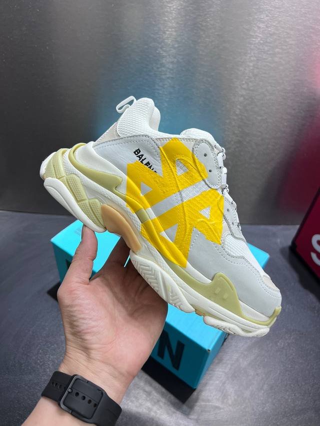 Balenciaga 巴黎世家2025年新款，新色涂鸦字母 已出货！！！ 六层组合大底 码数35 36 37 38 39 40 41 42 43 44 45 配