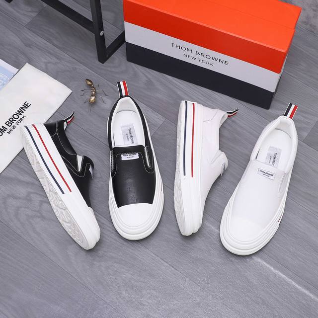 商品商标：Th0M Br0Wne 汤姆布朗 套脚休闲鞋 正码码数: 38-44 商品材料：精选牛皮鞋面 羊皮内里 橡胶大底