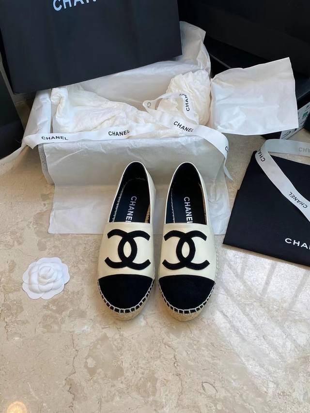 Chane* 经典系列*Espadrilles 渔夫鞋 小香经典版型！独家代购原版一比一品质！Hk海港城原版购入全程直播，原版一比一开发，绝对放心卖！ 经典超软