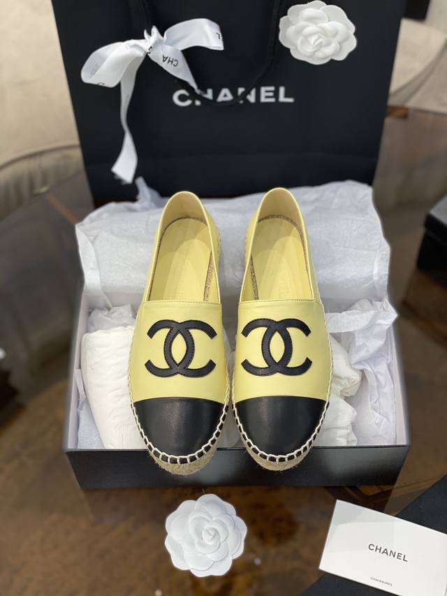 Chane* 经典春季 Espadrilles 渔夫鞋 小香经典版型！独家代购原版一比一品质！Hk海港城原版购入全程直播，原版一比一开发，绝对放心卖！ 经典超软