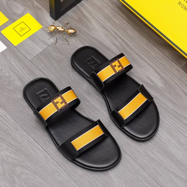 商品商标：Fendi 芬迪 拖鞋 正码码数: 38-44 商品材料：精选原版材料原版大底