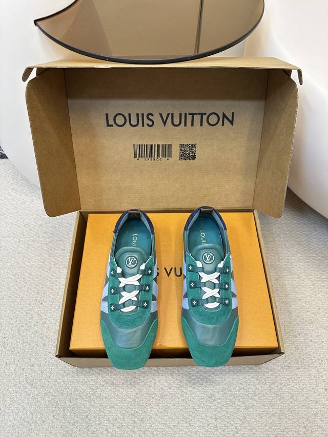 升级升级版本 +飞机盒 Louis Vuitton｜路易威登驴牌春夏Sneakerina系列 芭蕾运动鞋 德训鞋 平底鞋 原版三对购入开发完美复刻Sneaker