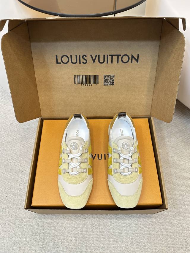 升级版本 +飞机盒 Louis Vuitton｜路易威登驴牌春夏Sneakerina系列 芭蕾运动鞋 德训鞋 平底鞋 原版三对购入开发完美复刻Sneakerin