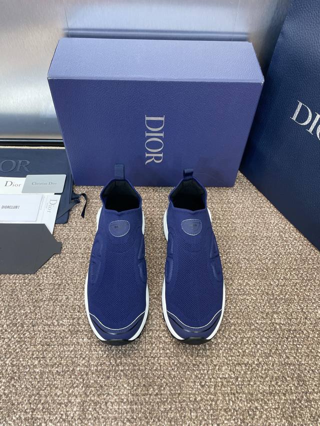 工厂P价P 仅男码 Dior 迪奥 2025春夏新款 B30摩登运动鞋 明星同款厚底套脚休闲跑鞋 Cd立体字母Logo懒人一脚蹬老爹鞋 市面顶级高端版本 材质: