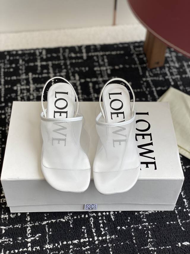 代购级 罗意威Loewe 25Ss 夏季限定冰丝网拖鞋 真正空调鞋，加若隐若现的美感，上脚真的太美了！！！强烈推荐，超级懒人时装拖，三种穿法，明星博主同款！ 面
