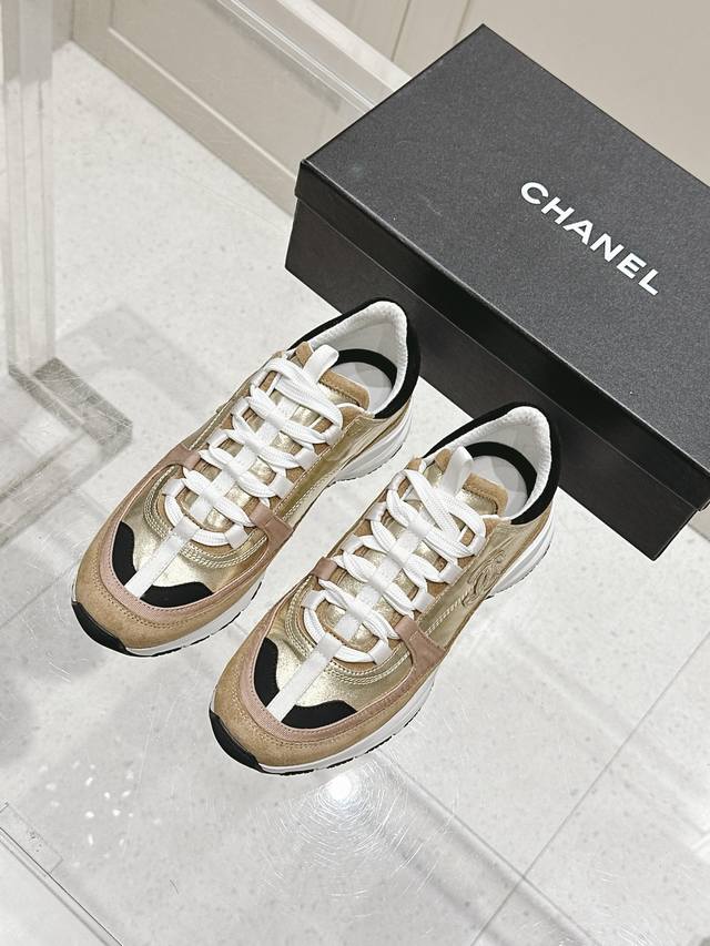 顶级版本：女款 Chanel香奈儿 25A 熊猫配色 厚底 休闲 运动鞋 原版购入开发 做货 小香 C家 专柜又一超级大爆款，网红博主小姐姐们的挚爱，社交平台的