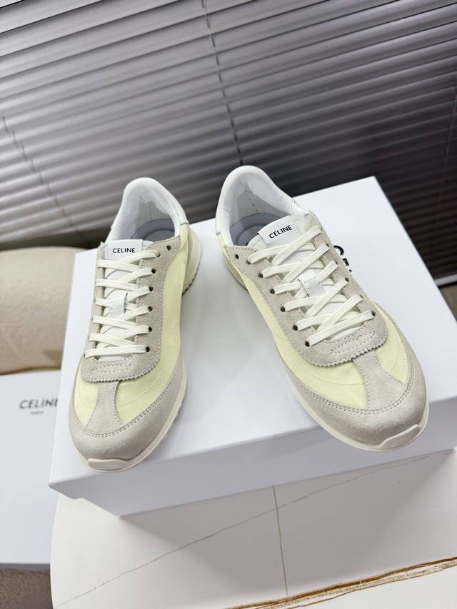 Celine｜塞琳 春夏季最新阿甘鞋、德训鞋、运动鞋、球鞋 小红书好物推荐；实在是太好穿太舒服太百搭啦 鞋子很轻便，逛街暴走零压力，配裙子裤子都Ok 拼接色面料
