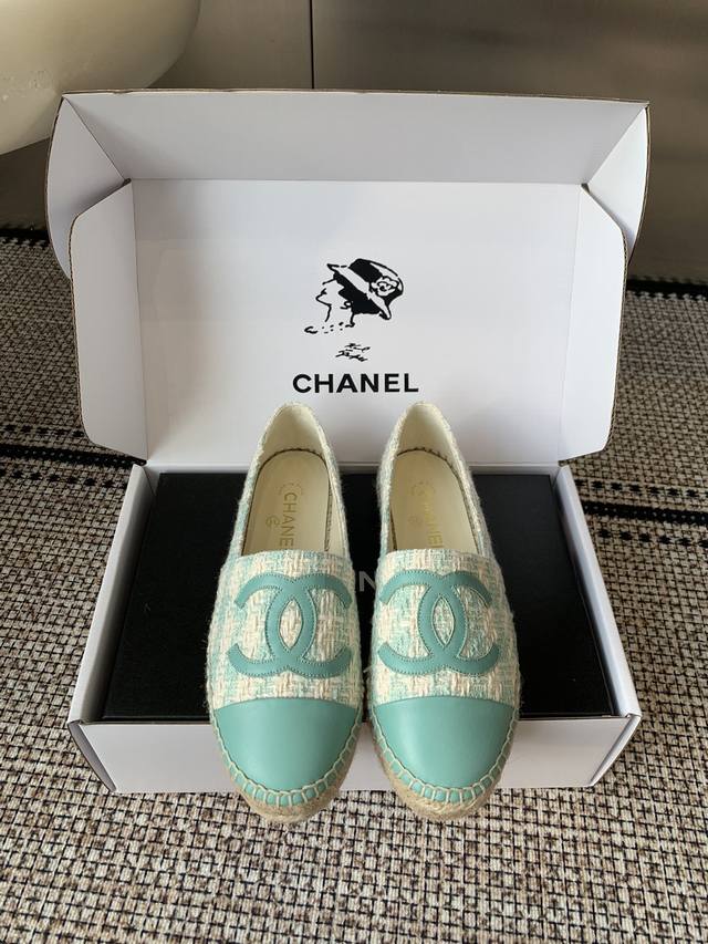 25S新色出厂价P Chanel香奈儿2025S春夏新款渔夫鞋太古汇购入三对原版开发配代购白色双层外包装原版一比一出货码数:34-42 34 41 42定做