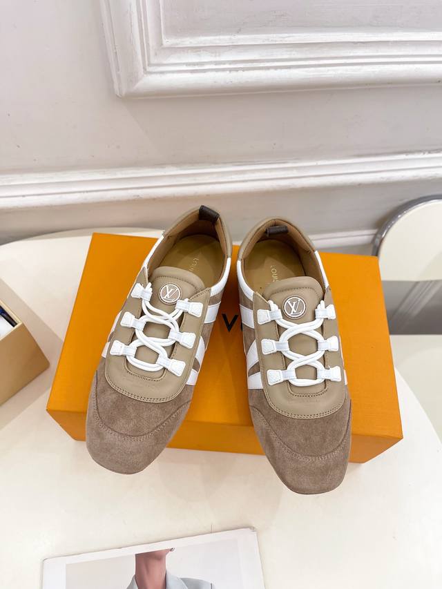 Lv 路易威登 25 2025 春夏新款 顶级版本原版一致 专柜主打最新款 Lv Sneakerina 芭蕾运动鞋硬货上新 Bs代购级别！高级感十足！国内外博主