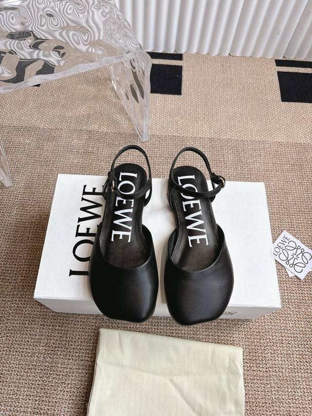 Loewe 罗意威玛丽珍平底鞋 2025Vs 春夏新款新款系列.颜色超艳 搭配毫无压力 怎么出可以美美出场 脚背一字后包设计 更显优雅 码数：35-40