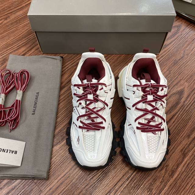 顶级版本 巴黎世家3.0 三代户外概念鞋 Balenciaga Sneaker Tess S.Gomma Maille White Orange 纯原版本 原装