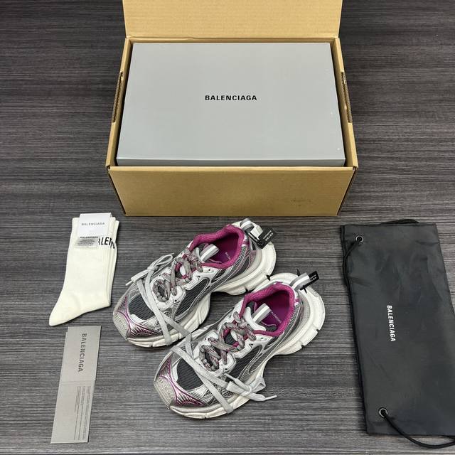 纯原版本Balenciaga Phantom Sneaker 巴黎世家全新做旧3Xl 十代做旧银灰红潮流跑鞋 在延续 Track Trainer 户外轮廓和复杂