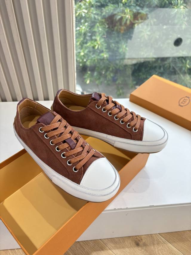 扣子20G069所见即所得肖战代言新鲜出炉Tod's 发布2025春夏广告大片土豆丝 真皮休闲运动鞋 优雅与舒适的完美邂逅 匠心工艺，真皮品质 精选顶级柔软头层