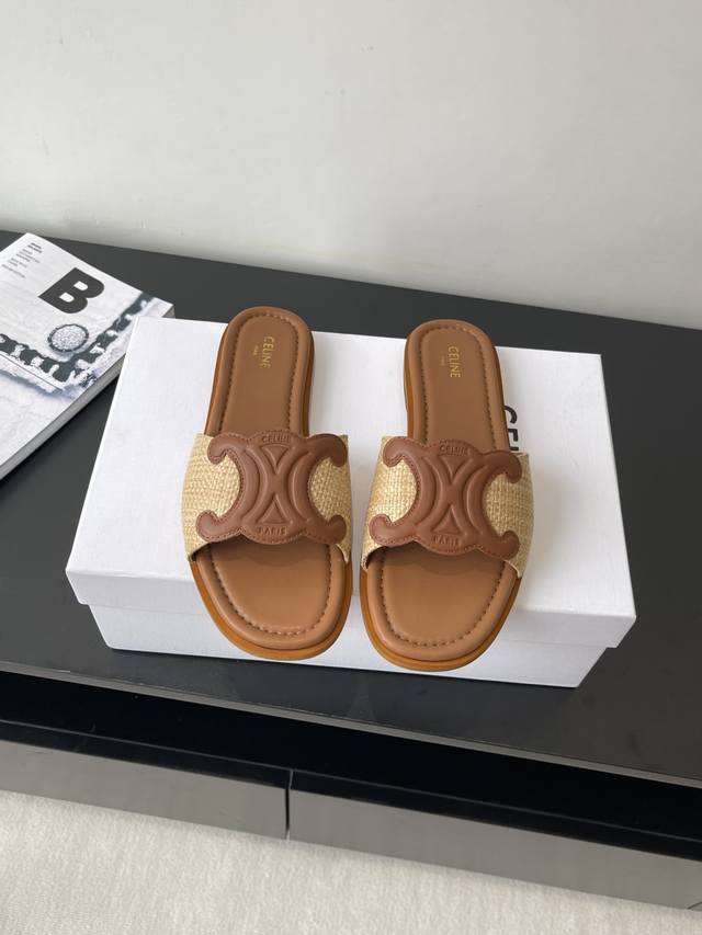 Celine 思琳 代购级别 25春夏新品凯旋门复古罗马凉鞋拖鞋 进出专柜无压力，重工版，拒绝一眼假Low货 原版楦型，调试N次、这款上脚绝对Vintage复古