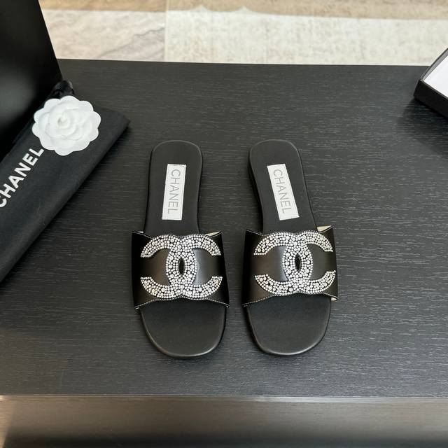Chanel 25K玛丽珍新款拖鞋 高版本高品质，全颜色做齐全～ 欢迎主推 鞋面牛皮 内里羊皮 真皮大底 Size:35-39 其他码数定做