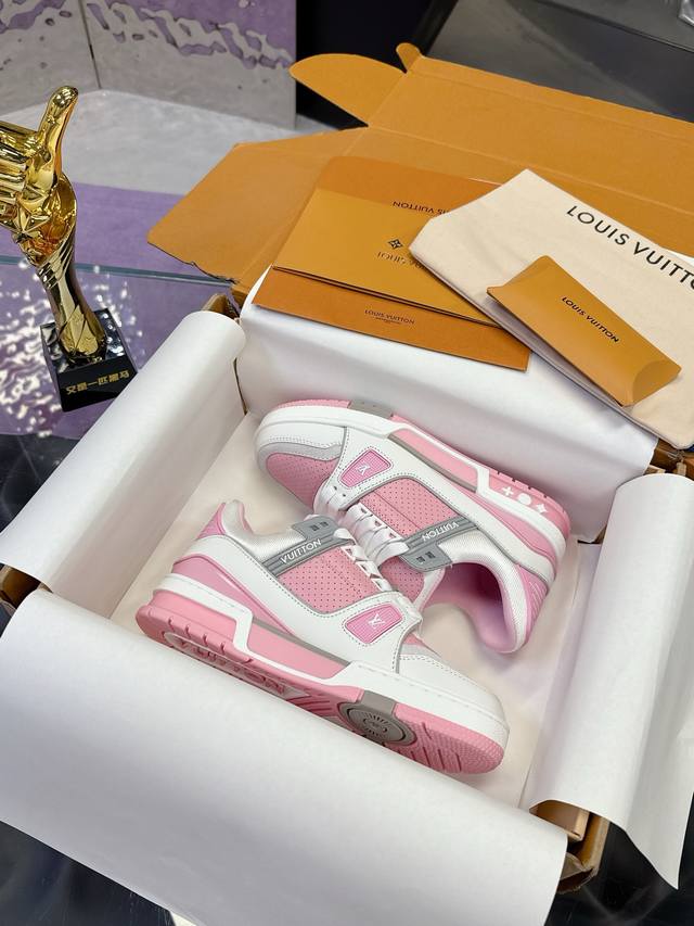 工厂P价P： 飞机盒10 Lv Tarine路易威登X Tyler 联名款 驴牌 L家 压花 情侣款 休闲 运动鞋 滑板鞋 原版购入开发 路易威登 X Tyle