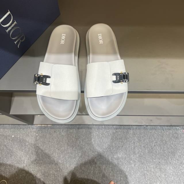 Dior迪奥 Size:38-45 Dior迪奥 最新款H-Town 系列 Oblique 厚底 拖鞋 凉鞋 原版购入开发 做货 这款 Dior H-Town