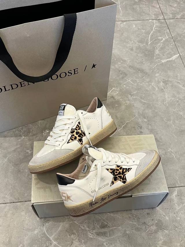 长期做货.订单询价 黑尾豹纹星情侣款顶级代购高版本.低端勿扰 秋冬新款Ggdb小脏鞋双色底厚底板鞋情侣鞋爆款# 此色只支持同色调码. Ggdb Ballstar