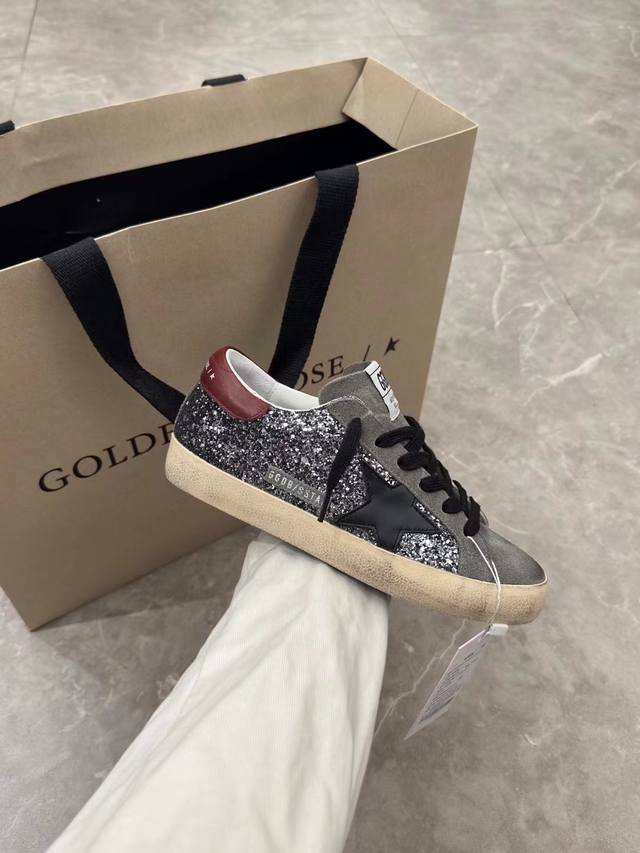 长期做货.订单询价 枪格面红棕尾黑星情侣款. 代购原版复刻高版本低端勿扰 Ggdb Star 小脏鞋高版本男女情侣款2025新款单鞋Golden Gse Del