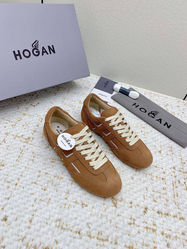 出厂 男 高版本 Hogan 霍根 25 86Er系列 运动 休闲 阿甘鞋 早春新品86Er系列H671运动休闲鞋复古时尚厚底鞋，以经典而不失时尚的设计演绎品牌