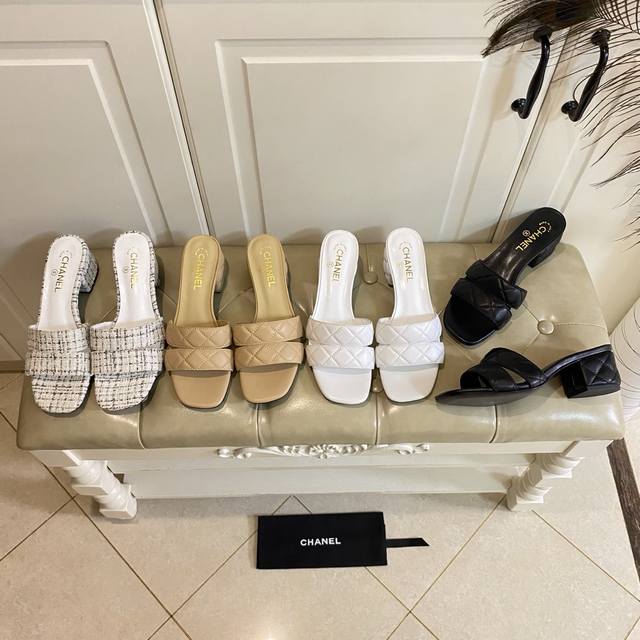 出厂价P ，香奈儿Chanel新款，针织布 电绣凌格羊皮面，羊皮里，跟高5Cm，真皮大底，35-39码 40-42码定做不退换