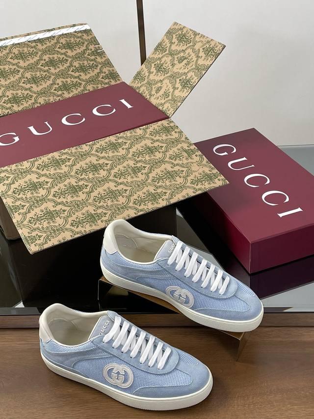 安可拉酒红礼盒飞机箱包装 2025Gucci Lido 系列互扣式G G情侣款德训鞋 男+50顶级代购级别 古奇Ss春夏新款 情侣款G G-Lido系列休闲运动