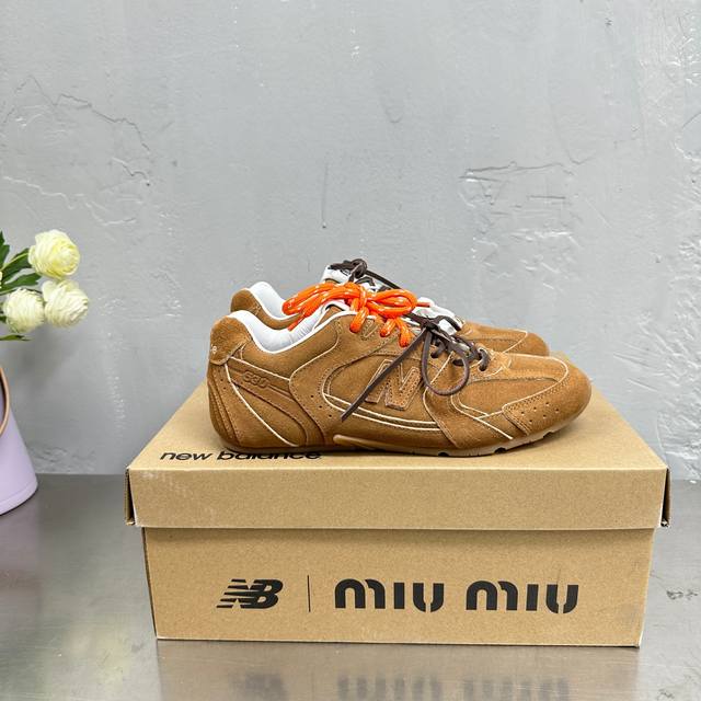 直销 女鞋 女装 男款+10 情侣款Miumiu缪缪 X New Balance Nb530 休闲 运动鞋 阿甘鞋 德训鞋 原版购入开发做货 Miu Miu X