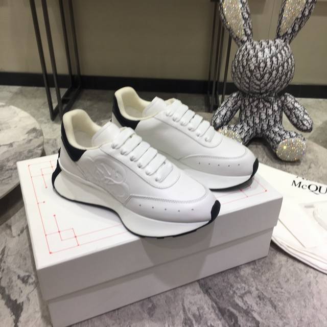 直销 女鞋 女装 女鞋 女装 女鞋 女装 Alexander Mcqueen 亚历山大.麦昆 早春新款Sp直销Print运动跑步老爹鞋 顶级版本 Sp直销Pri