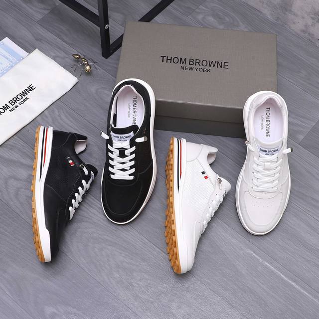 商品商标：Th0M Br0Wne 汤姆布朗 休闲鞋 正码码数: 38-44 45订做不退换 商品材料：精选冲孔牛皮鞋面 猪皮内里 橡胶大底