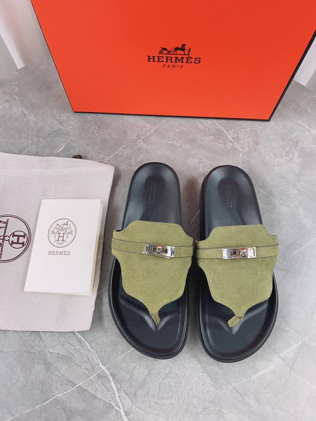 新色- 新款 爱马仕 原正品开发、历经时久拆卸 调试 现在正式上货啦 原版 开模 顶级版本 内敛低调奢华 T 鞋面：原版订制牛皮-羊京 内里：原版羊皮里 大底：