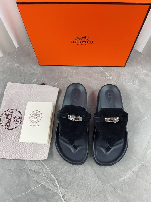 新色- 新款 爱马仕 原正品开发、历经时久拆卸 调试 现在正式上货啦 原版 开模 顶级版本 内敛低调奢华 T 鞋面：原版订制牛皮-羊京 内里：原版羊皮里 大底：