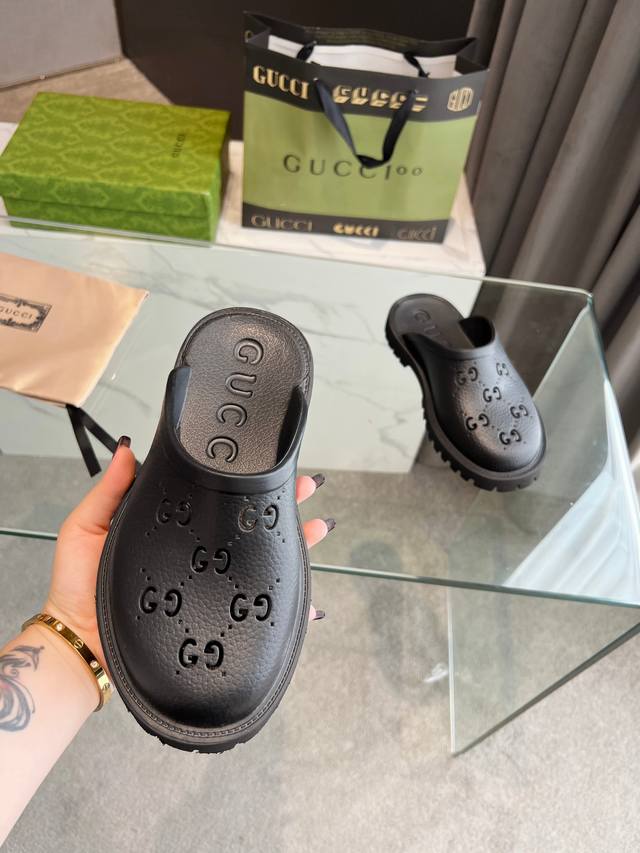 Gucci 古驰 专柜 早春专柜 最高限定 专柜上新 古驰冲孔雕花洞洞鞋 明星博主穿搭 小红书推荐 原版开模 代购版本原版冲孔雕花 水台：2.5Cm 5.0Cm