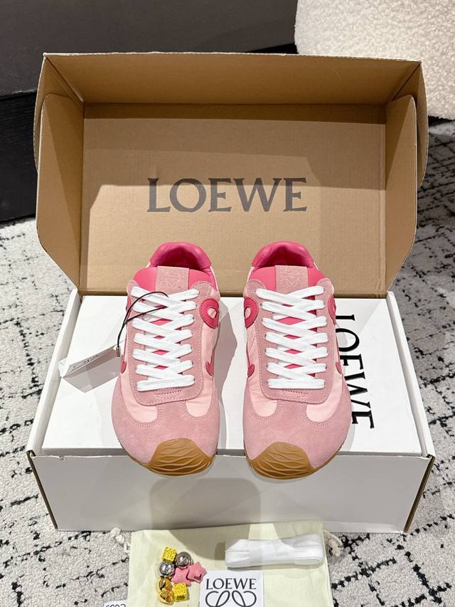 情侣款 顶级版本 升级款 Loewe 罗意威 25 最新走秀款 Ballet Runner 2.0情侣款 芭蕾 休闲 运动鞋 德训鞋 阿甘鞋 原版购入开发 做货
