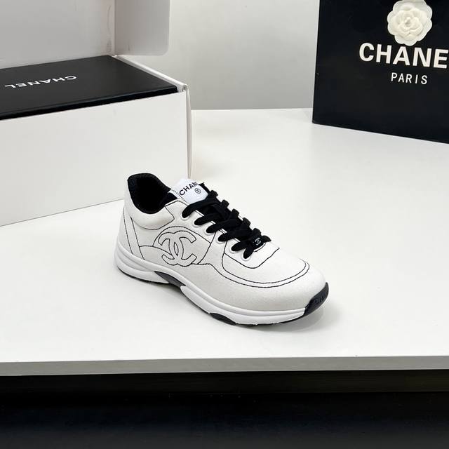 主推款 厂出 跑量 Chanel香奈儿2025最新系列 帆布运动鞋 原版购入开发 做货 小香 C家 专柜又一超级大爆款，网红博主小姐姐们的挚爱，社交平台的各种夸