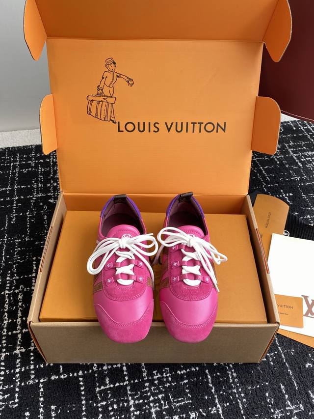 代购级 官网同步盒包装 Louis Vuitton路易威登驴牌春夏Sneakerina系列 芭蕾运动鞋 德训鞋 平底鞋 原版三对购入开发完美复刻Sneakeri