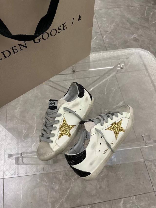 黑尾金星情侣款.代购原版复刻高版本！低端勿扰 Ggdb Star黄金鹅脏脏鞋高版本男女同款情侣鞋 2025新款小脏鞋爆款四季单鞋Golden Gse Delux