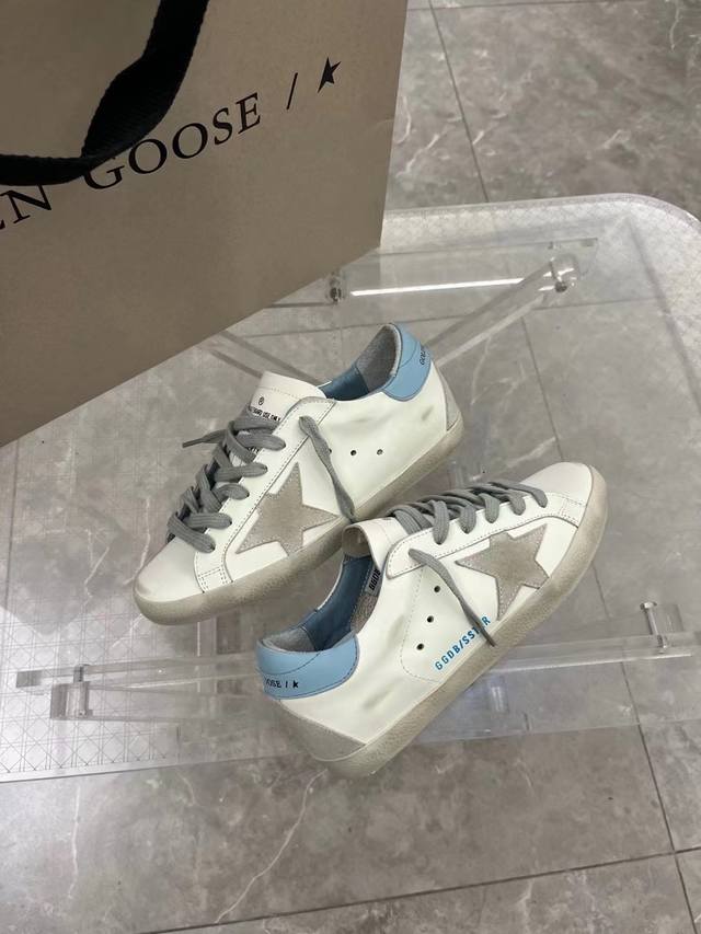 天蓝尾情侣款.代购原版复刻高版本！低端勿扰 Ggdb Star黄金鹅脏脏鞋高版本男女同款情侣鞋 2025新款小脏鞋爆款四季单鞋Golden Gse Deluxe