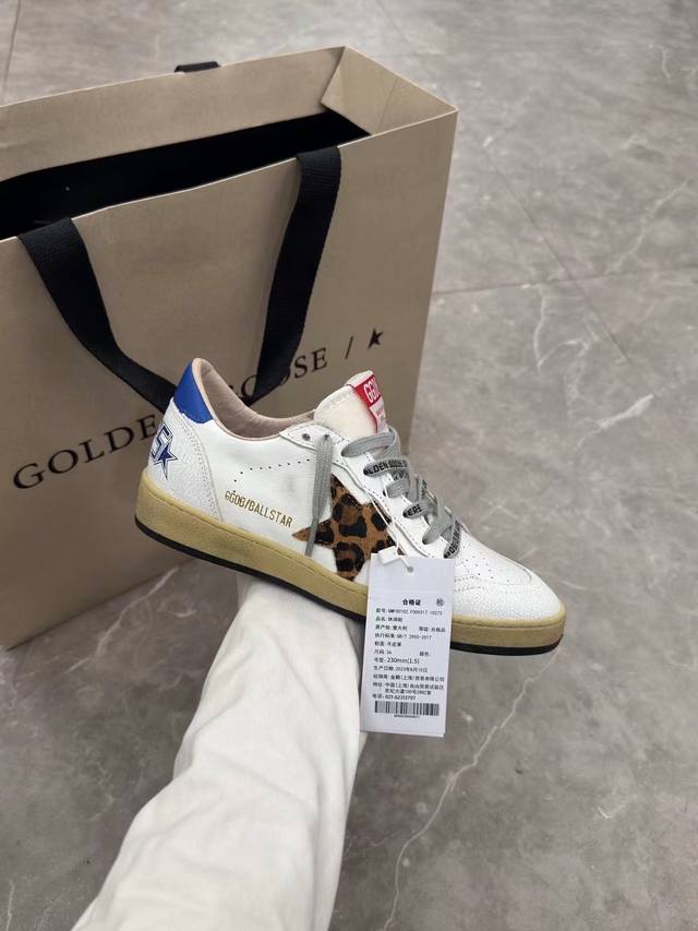 蓝尾豹纹星情侣款顶级代购高版本.低端勿扰 秋冬新款单鞋 Ggdb小脏鞋高版本男女情侣款Golden Gse Deluxe Brand Super Tar N双正