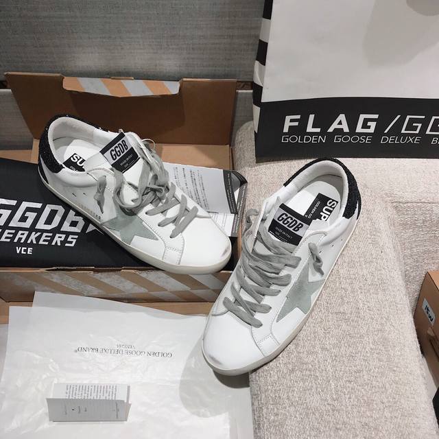 黑格尾灰星情侣款.代购原版复刻高版本！低端勿扰 Ggdb Star黄金鹅脏脏鞋高版本男女同款情侣鞋 2025新款小脏鞋爆款四季单鞋Golden Gse Delu