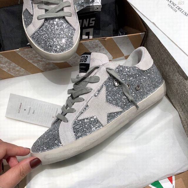 银格面灰星情侣款.代购原版复刻高版本！低端勿扰 Ggdb Star黄金鹅脏脏鞋高版本男女同款情侣鞋 2025新款小脏鞋爆款四季单鞋Golden Gse Delu