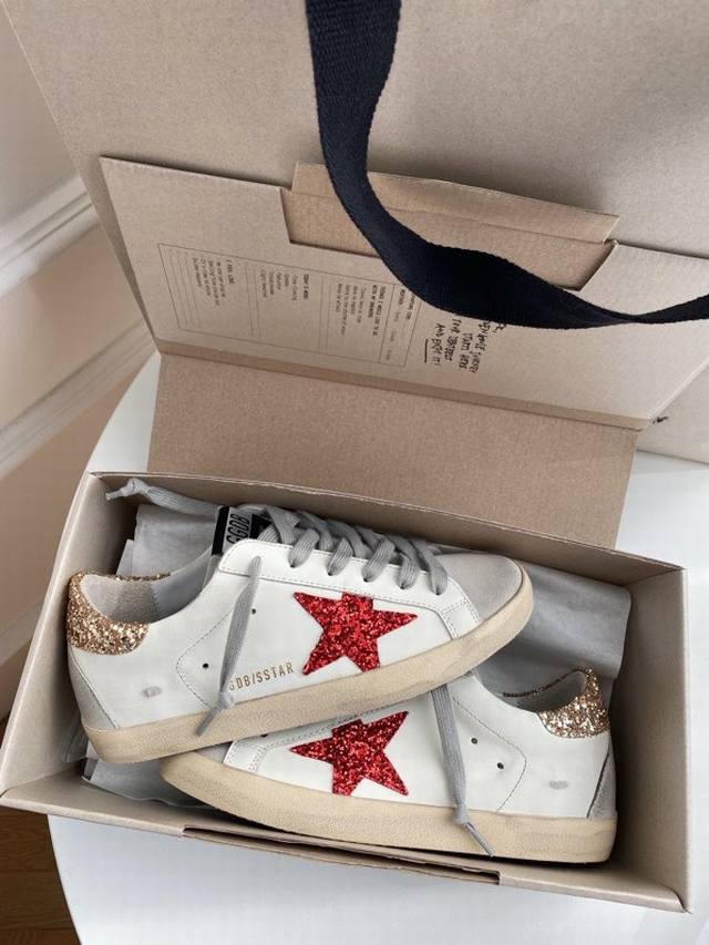 金尾红星情侣款.代购原版复刻高版本！低端勿扰 Ggdb Star黄金鹅脏脏鞋高版本男女同款情侣鞋 2025新款小脏鞋爆款四季单鞋Golden Gse Delux