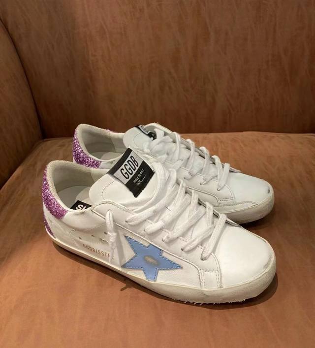 紫尾蓝星情侣款.代购原版复刻高版本！低端勿扰 Ggdb Star黄金鹅脏脏鞋高版本男女同款情侣鞋 2025新款小脏鞋爆款四季单鞋Golden Gse Delux