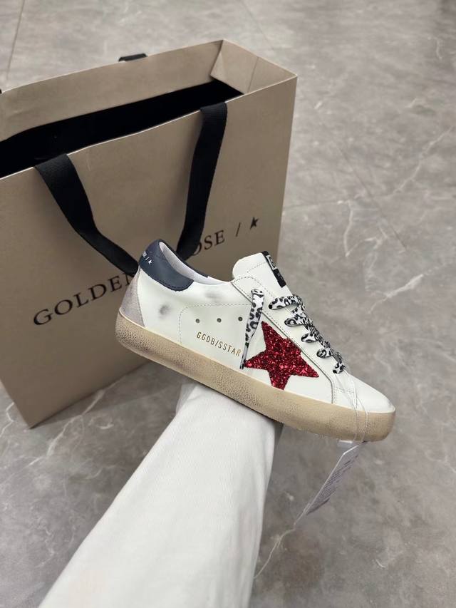 黑尾红星情侣款.代购原版复刻高版本！低端勿扰 Ggdb Star黄金鹅脏脏鞋高版本男女同款情侣鞋 2025新款小脏鞋爆款四季单鞋Golden Gse Delux