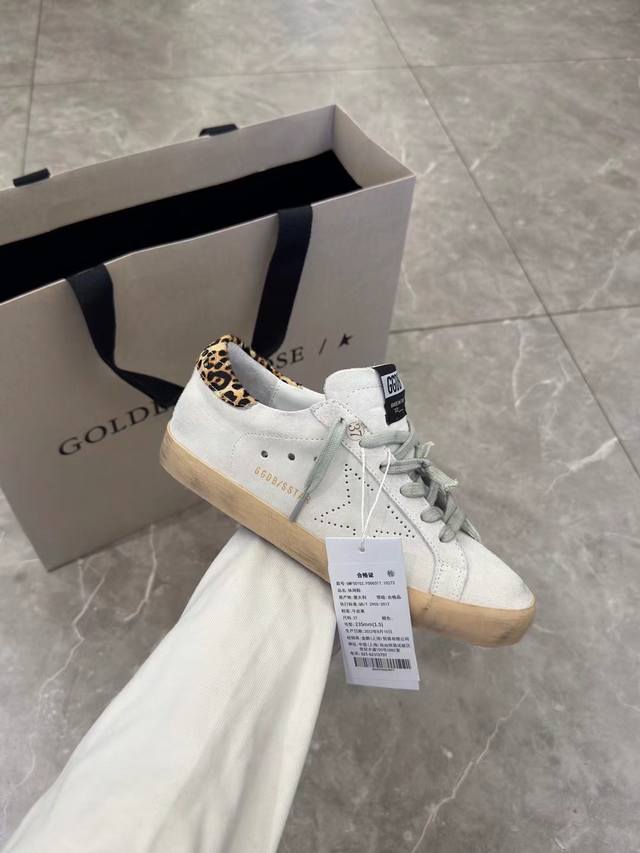 豹纹尾冲孔星情侣款.代购原版复刻高版本！低端勿扰 Ggdb Star黄金鹅脏脏鞋高版本男女同款情侣鞋 2025新款小脏鞋爆款四季单鞋Golden Gse Del