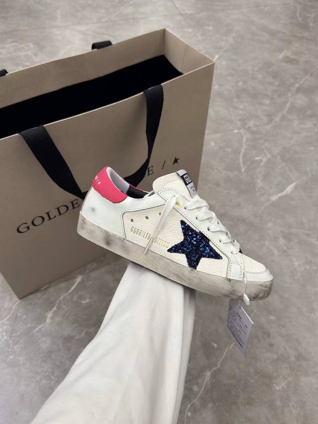 红尾蓝星情侣款.代购原版复刻高版本！低端勿扰 Ggdb Star黄金鹅脏脏鞋高版本男女同款情侣鞋 2025新款小脏鞋爆款四季单鞋Golden Gse Delux