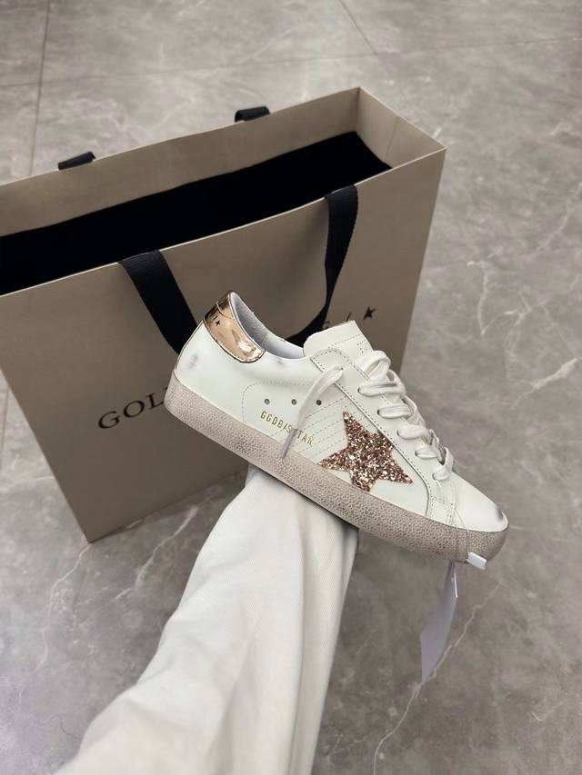 香槟金尾金星情侣款.代购原版复刻高版本！低端勿扰 Ggdb Star黄金鹅脏脏鞋高版本男女同款情侣鞋 2025新款小脏鞋爆款四季单鞋Golden Gse Del