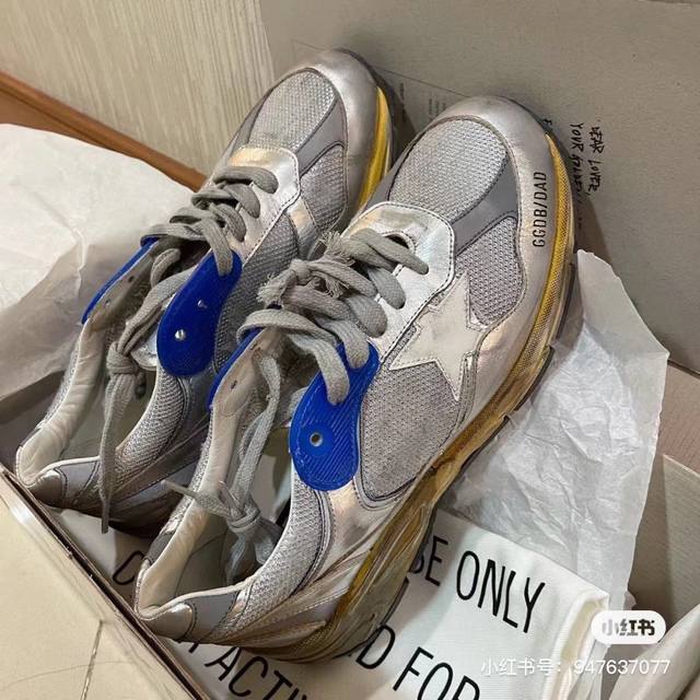 银色运动鞋情侣款市场高版本原版复刻.低端勿扰 2630新款Ggdb运动鞋情侣款休闲系带女鞋！ Ggdb Golden Gse Dad Star 新款运动鞋休闲情