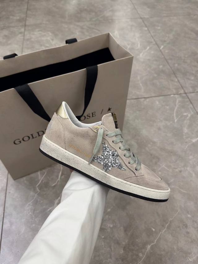 长期做货.订单询价 金尾银星灰色情侣款顶级代购高版本.低端勿扰 秋冬新款Ggdb小脏鞋双色底厚底板鞋情侣鞋爆款# 此色只支持同色调码. Ggdb Ballsta